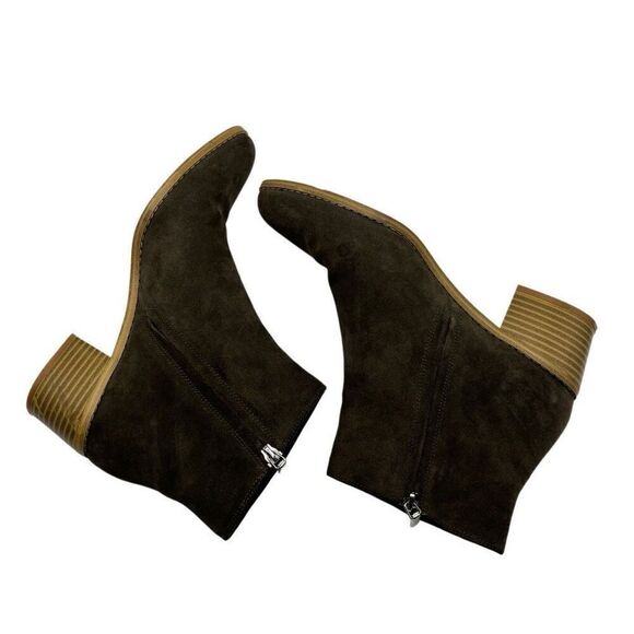 Clarks Breccan Myth Suede Ankle Boots Khaki Olive Size 7.5 - Picture 2 of 11